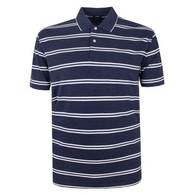 GAZMAN DOUBLE WHITE STRIPE POLO-sale clearance-KINGSIZE BIG & TALL