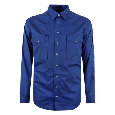 PILBARA WESTERN L/S SNAP SHIRT-shirts casual & business-KINGSIZE BIG & TALL