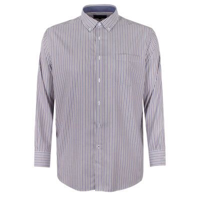 GAZMAN TWILL STRIPE L/S SHIRT-shirts casual & business-KINGSIZE BIG & TALL