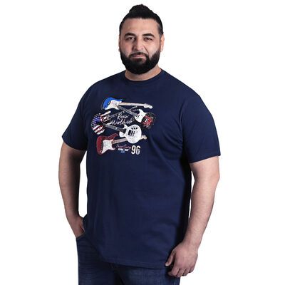 DUKE LIVERPOOL GUITAR T-SHIRT-tshirts & tank tops-KINGSIZE BIG & TALL