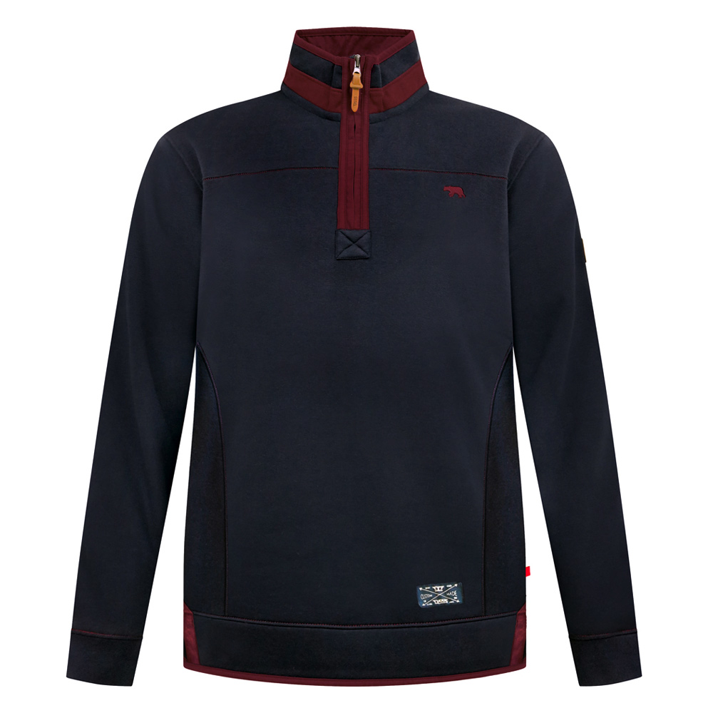 DUKE LEICESTER ¼ ZIP SWEAT TOP