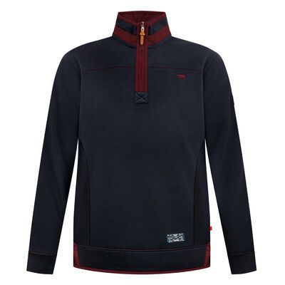DUKE LEICESTER ¼ ZIP SWEAT TOP-sale clearance-KINGSIZE BIG & TALL