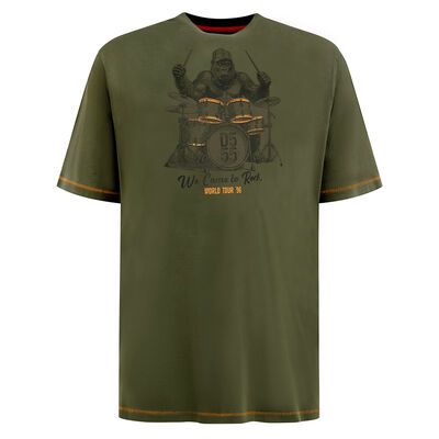 DUKE STOCKTON DRUM TSHIRT-tshirts & tank tops-KINGSIZE BIG & TALL