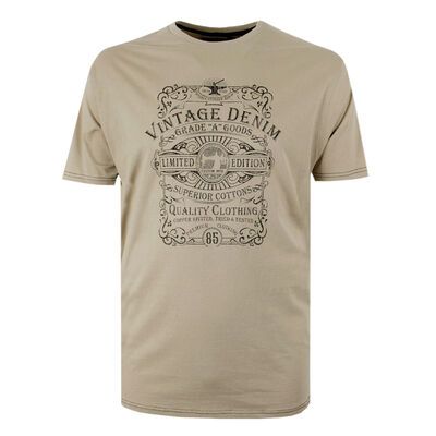 KAM VINTAGE PRINT T-SHIRT-tshirts & tank tops-KINGSIZE BIG & TALL