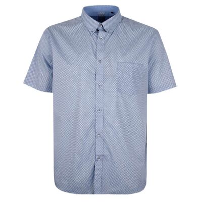 KAM 6361 GEO S/S SHIRT-shirts casual & business-KINGSIZE BIG & TALL