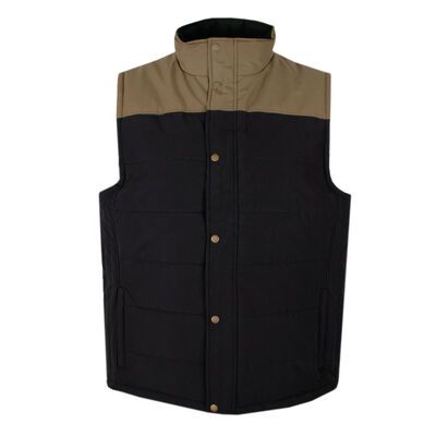 PILBARA 2 TONE PUFFER VEST-sleeveless jacket-KINGSIZE BIG & TALL