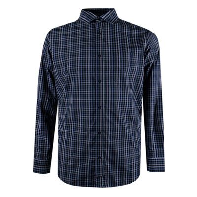 BACKBAY 200 CHECK L/S SHIRT-sale clearance-KINGSIZE BIG & TALL
