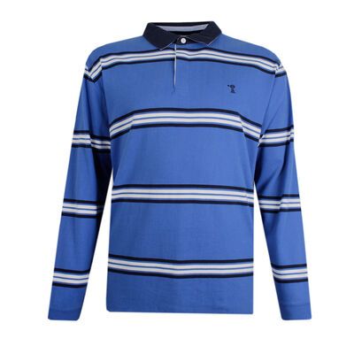 PILBARA STRIPE RUGBY POLO -sale clearance-KINGSIZE BIG & TALL