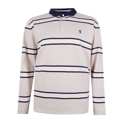 PILBARA STRIPE RUGBY POLO -sale clearance-KINGSIZE BIG & TALL