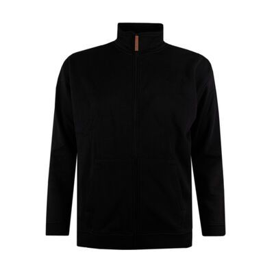 PILBARA ZIP THROUGH SWEAT TOP-fleecy tops & hoodies-KINGSIZE BIG & TALL