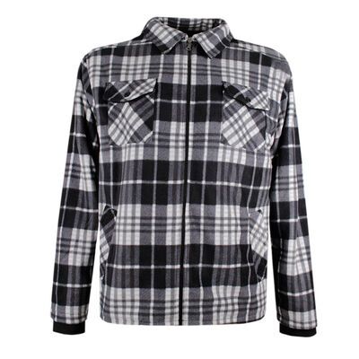 PILBARA SHERPA LINED CHECK JACKET-sale clearance-KINGSIZE BIG & TALL