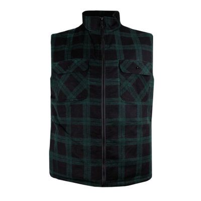 PILBARA QUILTED FLANNEL VEST-sale clearance-KINGSIZE BIG & TALL
