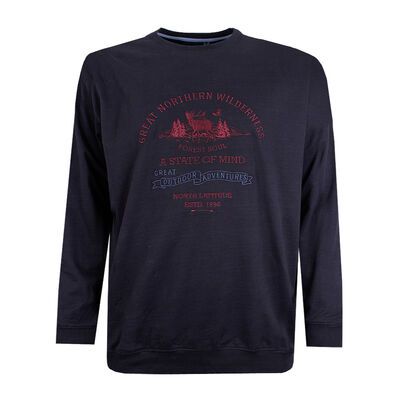NORTH LATITUDE WILDERNESS SWEAT TOP-sale clearance-KINGSIZE BIG & TALL