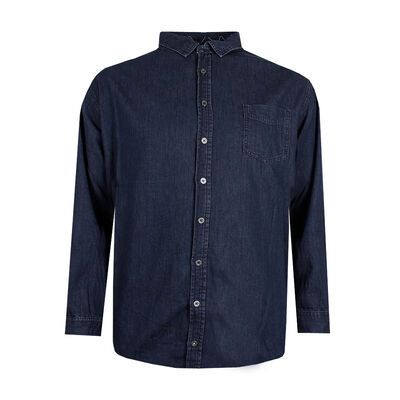 NORTH LATITUDE DENIM L/S SHIRT-shirts casual & business-KINGSIZE BIG & TALL