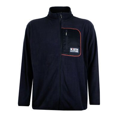 NORTH LATITUDE FLEECE JACKET-fleecy tops & hoodies-KINGSIZE BIG & TALL