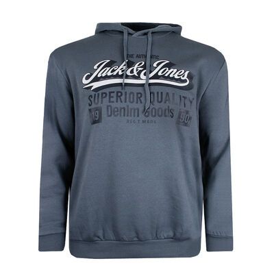 JACK & JONES SUPERIOR HOODIE-fleecy tops & hoodies-KINGSIZE BIG & TALL