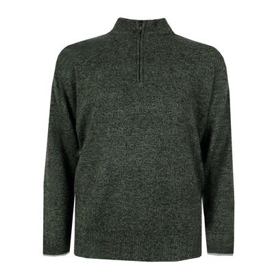 GAZMAN KNIT ¼ ZIP PULL OVER -knitwear-KINGSIZE BIG & TALL