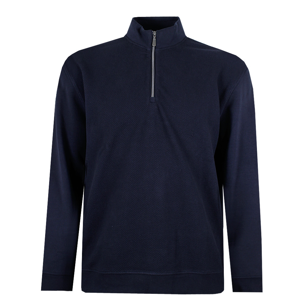 BACKBAY NAVY TEX ¼ PULL OVER