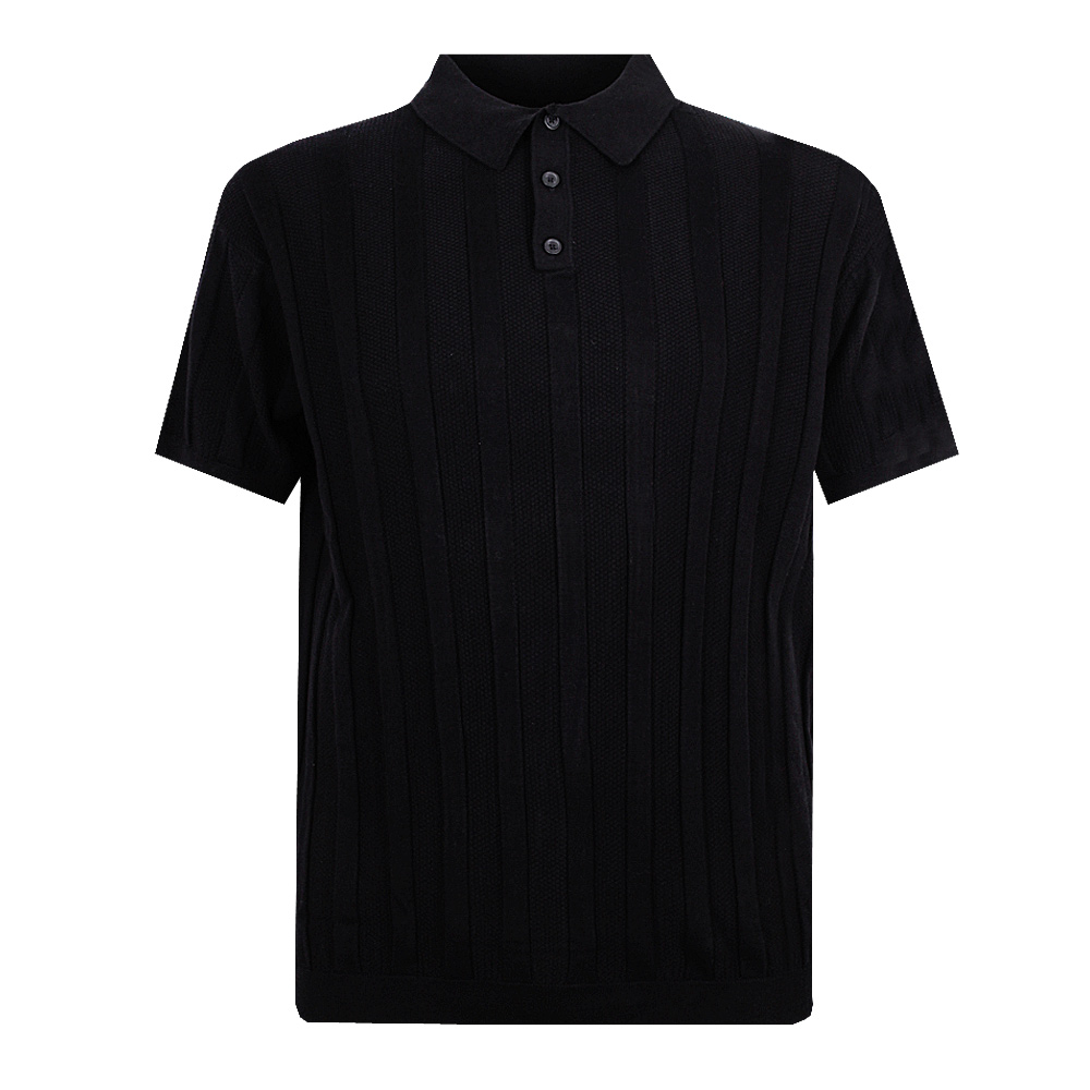 NORTH LATITUDE RIBBED KNIT POLO