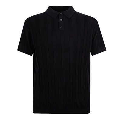 NORTH LATITUDE RIBBED KNIT POLO-polos-KINGSIZE BIG & TALL