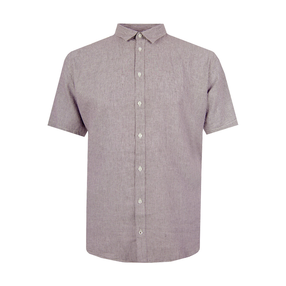 NORTH LATITUDE STRIPED LINEN S/S SHIRT